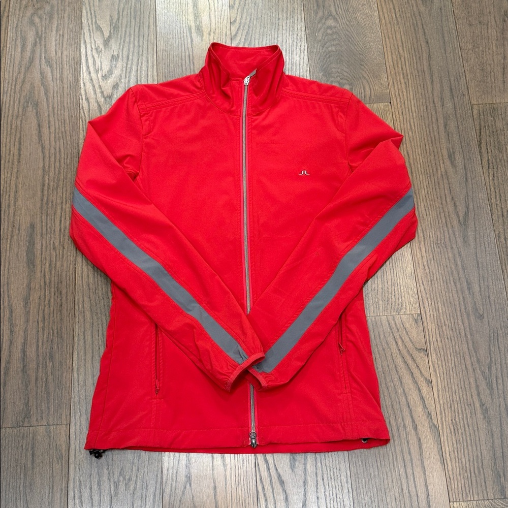 Unisex Tall slim fit Red sporty full Zip Jacket medium
